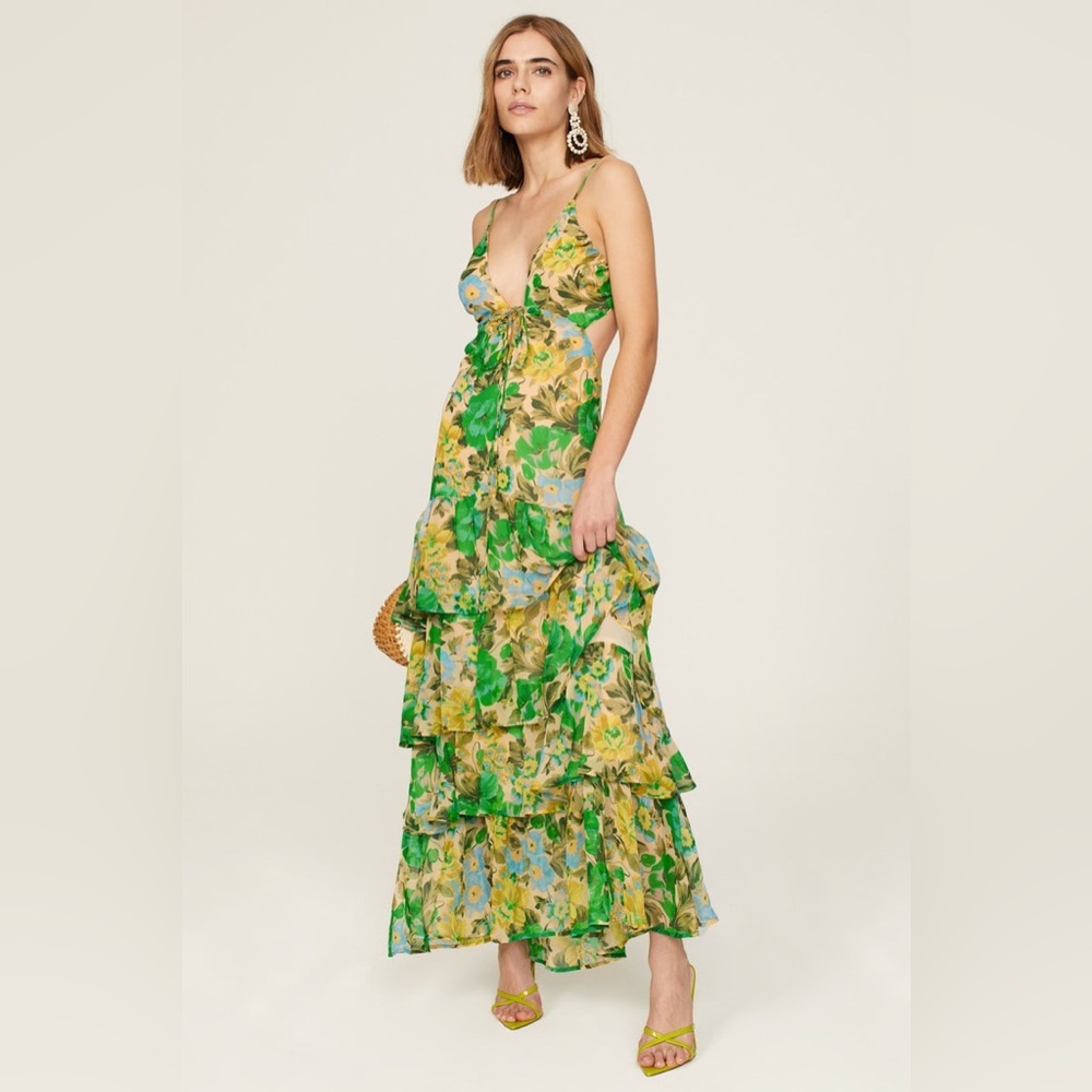 ASTR The Label - Aneria Dreas - Green Multi - NWT
